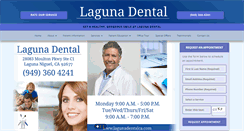 Desktop Screenshot of lagunadentalca.com